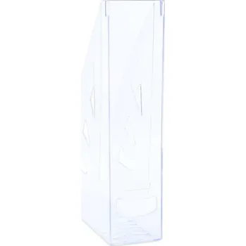 Archivační box Stojan na časopisy Office A4, 70 mm, transparentní čirý