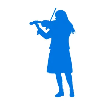 Samolepicí dekorace na vozidlo Music 023 levá houslistka (11 - modrá oceán) SAMOLEPKA NA AUTO, NÁLEPKA, FÓLIE, POLEP, TUNING, VLASTNÍ TEXT, TISK, AUTOSAMOLEPKY.cz, POLEPY, OBRÁZEK, LOGO, 3D STICKERS