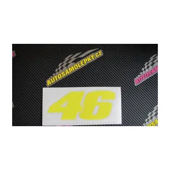 Samolepící dekorace 46 Valentino Rossi jednobarevná (12 - zelená) SAMOLEPKA NA AUTO, NÁLEPKA, FÓLIE, POLEP, TUNING, VLASTNÍ TEXT, TISK, AUTOSAMOLEPKY.cz, POLEPY, OBRÁZEK, LOGO, 3D STICKERS