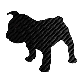 Polep vozidla SAMOLEPKA Pes 108 levá Francouzský buldoček (50 - 3D karbon černý) NA AUTO, NÁLEPKA, FÓLIE, POLEP, TUNING, VLASTNÍ TEXT, TISK, AUTOSAMOLEPKY.cz, POLEPY, OBRÁZEK, LOGO, SAMOLEPKY