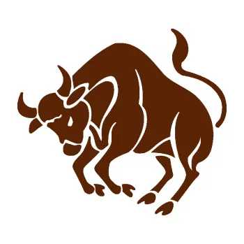 Samolepící dekorace Býk zvěrokruh 004 levá (15 - hnědá) SAMOLEPKA NA AUTO, NÁLEPKA, FÓLIE, POLEP, TUNING, VLASTNÍ TEXT, TISK, AUTOSAMOLEPKY.cz, POLEPY, OBRÁZEK, LOGO, 3D STICKERS