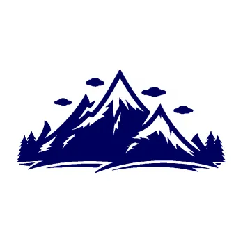 Samolepící dekorace SAMOLEPKA Krajina hory 002 levá (23 - tmavě modrá) NA AUTO, NÁLEPKA, FÓLIE, POLEP, TUNING, VLASTNÍ TEXT, TISK, AUTOSAMOLEPKY.cz, POLEPY, OBRÁZEK, LOGO, SAMOLEPKY