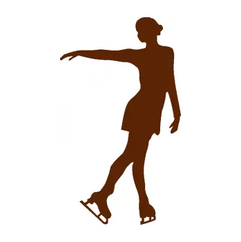 Polep vozidla SAMOLEPKA Krasobruslení 002 levá krasobruslařka (15 - hnědá) NA AUTO, NÁLEPKA, FÓLIE, POLEP, TUNING, VLASTNÍ TEXT, TISK, AUTOSAMOLEPKY.cz, POLEPY, OBRÁZEK, LOGO, SAMOLEPKY