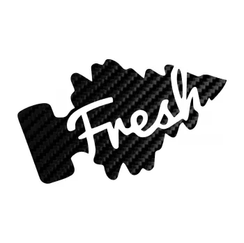 Samolepicí dekorace na vozidlo Fresh 001 (50 - 3D karbon černý) SAMOLEPKA NA AUTO, NÁLEPKA, FÓLIE, POLEP, TUNING, VLASTNÍ TEXT, TISK, AUTOSAMOLEPKY.cz, POLEPY, OBRÁZEK, LOGO, 3D STICKERS