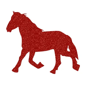 Samolepící dekorace SAMOLEPKA Kůň 002 levá (86 - Ultra Metalic červená) NA AUTO, NÁLEPKA, FÓLIE, POLEP, TUNING, VLASTNÍ TEXT, TISK, AUTOSAMOLEPKY.cz, POLEPY, OBRÁZEK, LOGO, SAMOLEPKY