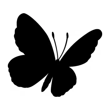 Samolepící dekorace Motýl 009 pravá (01 - černá) SAMOLEPKA NA AUTO, NÁLEPKA, FÓLIE, POLEP, TUNING, VLASTNÍ TEXT, TISK, AUTOSAMOLEPKY.cz, POLEPY, OBRÁZEK, LOGO, 3D STICKERS