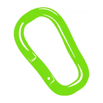 Samolepící dekorace Karabina 001 levá alpinismus (04 - zelená kawasaki) SAMOLEPKA NA AUTO, NÁLEPKA, FÓLIE, POLEP, TUNING, VLASTNÍ TEXT, TISK, AUTOSAMOLEPKY.cz, POLEPY, OBRÁZEK, LOGO, 3D STICKERS