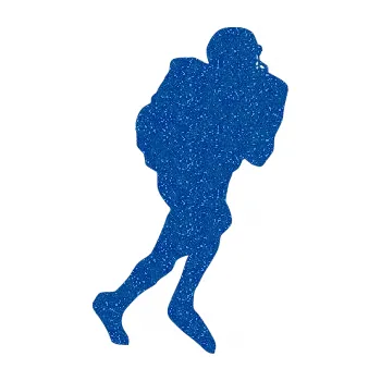 Polep vozidla Americký fotbal 002 pravá (88 - Ultra Metalic modrá) SAMOLEPKA NA AUTO, NÁLEPKA, FÓLIE, POLEP, TUNING, VLASTNÍ TEXT, TISK, AUTOSAMOLEPKY.cz, POLEPY, OBRÁZEK, LOGO, 3D STICKERS