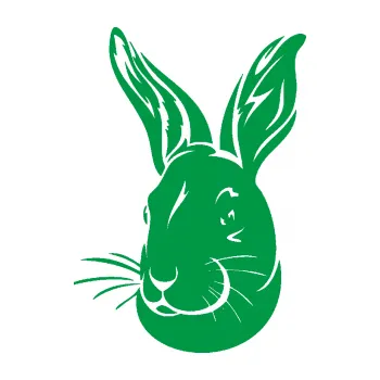 Samolepící dekorace Králík 001 levá (12 - zelená) SAMOLEPKA NA AUTO, NÁLEPKA, FÓLIE, POLEP, TUNING, VLASTNÍ TEXT, TISK, AUTOSAMOLEPKY.cz, POLEPY, OBRÁZEK, LOGO, 3D STICKERS