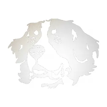 Polep vozidla SAMOLEPKA Pes 131 levá bernský salašnický pes (82 - odrazková reflexní bílá) NA AUTO, NÁLEPKA, FÓLIE, POLEP, TUNING, VLASTNÍ TEXT, TISK, AUTOSAMOLEPKY.cz, POLEPY, OBRÁZEK, LOGO, SAMOLEPKY