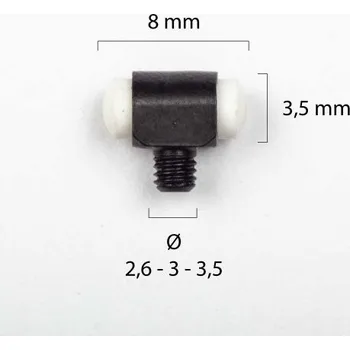 Příslušenství pro sportovní střelbu Muška na brokovnici - bílá - č.6