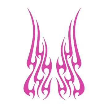 Polep vozidla SAMOLEPKA Kapota 019 plameny (16 - růžová) NA AUTO, NÁLEPKA, FÓLIE, POLEP, TUNING, VLASTNÍ TEXT, TISK, AUTOSAMOLEPKY.cz, POLEPY, OBRÁZEK, LOGO, SAMOLEPKY