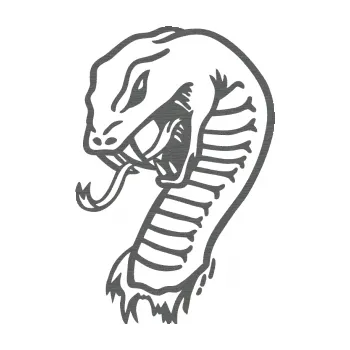 Samolepící dekorace Cobra levá (62 - škrábaný titan) SAMOLEPKA NA AUTO, NÁLEPKA, FÓLIE, POLEP, TUNING, VLASTNÍ TEXT, TISK, AUTOSAMOLEPKY.cz, POLEPY, OBRÁZEK, LOGO, 3D STICKERS