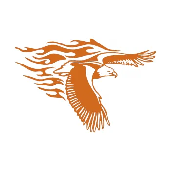 Samolepicí dekorace na vozidlo Animal flames 060 pravá orel (26 - oříšková) SAMOLEPKA NA AUTO, NÁLEPKA, FÓLIE, POLEP, TUNING, VLASTNÍ TEXT, TISK, AUTOSAMOLEPKY.cz, POLEPY, OBRÁZEK, LOGO, 3D STICKERS