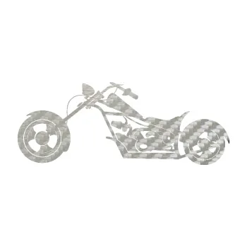 Samolepící dekorace SAMOLEPKA Motorka chopper 001 levá (52 - 3D karbon stříbrný) NA AUTO, NÁLEPKA, FÓLIE, POLEP, TUNING, VLASTNÍ TEXT, TISK, AUTOSAMOLEPKY.cz, POLEPY, OBRÁZEK, LOGO, SAMOLEPKY