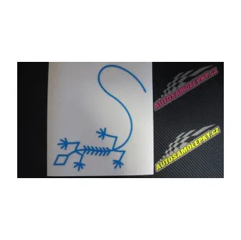 Samolepící dekorace SAMOLEPKA Ještěrka 007 levá (17 - šedá) NA AUTO, NÁLEPKA, FÓLIE, POLEP, TUNING, VLASTNÍ TEXT, TISK, AUTOSAMOLEPKY.cz, POLEPY, OBRÁZEK, LOGO, SAMOLEPKY