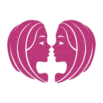 Samolepící dekorace Blíženci 002 (90 - Ultra Metalic růžová) SAMOLEPKA NA AUTO, NÁLEPKA, FÓLIE, POLEP, TUNING, VLASTNÍ TEXT, TISK, AUTOSAMOLEPKY.cz, POLEPY, OBRÁZEK, LOGO, 3D STICKERS