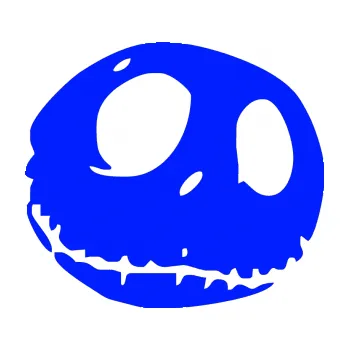 Samolepicí dekorace na vozidlo Halloween 007 pravá (19 - modrá dynamic) SAMOLEPKA NA AUTO, NÁLEPKA, FÓLIE, POLEP, TUNING, VLASTNÍ TEXT, TISK, AUTOSAMOLEPKY.cz, POLEPY, OBRÁZEK, LOGO, 3D STICKERS