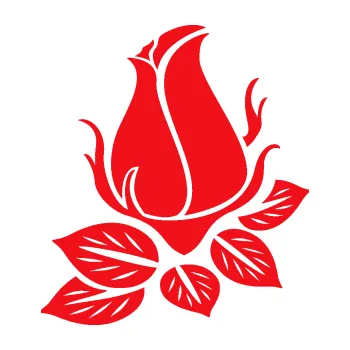 Samolepící dekorace SAMOLEPKA Květina dekor 018 levá růže (10 - červená) NA AUTO, NÁLEPKA, FÓLIE, POLEP, TUNING, VLASTNÍ TEXT, TISK, AUTOSAMOLEPKY.cz, POLEPY, OBRÁZEK, LOGO, SAMOLEPKY