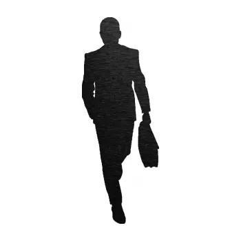 Samolepící dekorace SAMOLEPKA Byznysmen 001 pravá (63 - škrábaný kov černý) NA AUTO, NÁLEPKA, FÓLIE, POLEP, TUNING, VLASTNÍ TEXT, TISK, AUTOSAMOLEPKY.cz, POLEPY, OBRÁZEK, LOGO, SAMOLEPKY