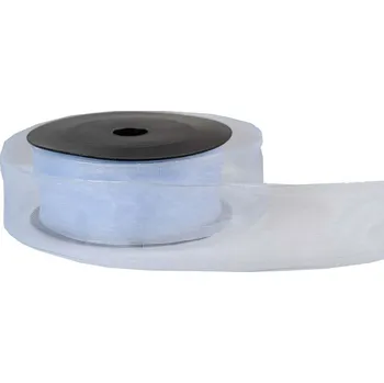 Stuha Organza stuha 4 cm, 10 m, sv. modrá