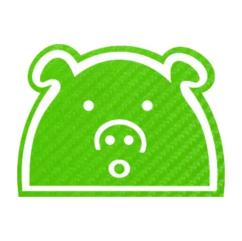 Autodoplněk Samolepka na auto Prasátko JDM styl (58 - 3D karbon zelený kawasaki) NÁLEPKA, FÓLIE, POLEPY, TUNING, VLASTNÍ TEXT, TISK, AUTOSAMOLEPKY.cz, SAMOLEPKY, OBRÁZEK, LOGO, VÝROBA, PRODEJ