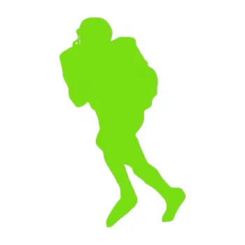 Polep vozidla Americký fotbal 002 levá (04 - zelená kawasaki) SAMOLEPKA NA AUTO, NÁLEPKA, FÓLIE, POLEP, TUNING, VLASTNÍ TEXT, TISK, AUTOSAMOLEPKY.cz, POLEPY, OBRÁZEK, LOGO, 3D STICKERS