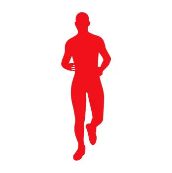 Polep vozidla SAMOLEPKA Běžec 002 levá (10 - červená) NA AUTO, NÁLEPKA, FÓLIE, POLEP, TUNING, VLASTNÍ TEXT, TISK, AUTOSAMOLEPKY.cz, POLEPY, OBRÁZEK, LOGO, SAMOLEPKY