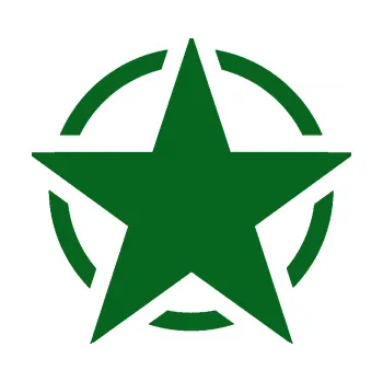 samolepka Hvězda US Army 001 (20 - tmavě zelená) SAMOLEPKA NA AUTO, NÁLEPKA, FÓLIE, POLEP, TUNING, VLASTNÍ TEXT, TISK, AUTOSAMOLEPKY.cz, POLEPY, OBRÁZEK, LOGO, 3D STICKERS