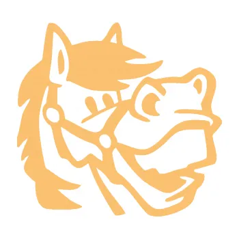 Samolepící dekorace SAMOLEPKA Kůň 041 pravá veselý (08 - béžová) NA AUTO, NÁLEPKA, FÓLIE, POLEP, TUNING, VLASTNÍ TEXT, TISK, AUTOSAMOLEPKY.cz, POLEPY, OBRÁZEK, LOGO, SAMOLEPKY