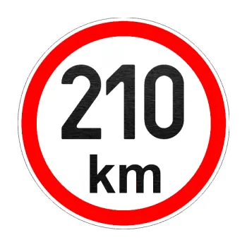 samolepka Maximální rychlost 210km - nejvyšší konstrukční rychlost (63 - škrábaný kov černý) SAMOLEPKA NA AUTO, NÁLEPKA, FÓLIE, POLEP, TUNING, VLASTNÍ TEXT, TISK, AUTOSAMOLEPKY.cz, POLEPY, OBRÁZEK, LOGO, 3D STICKERS