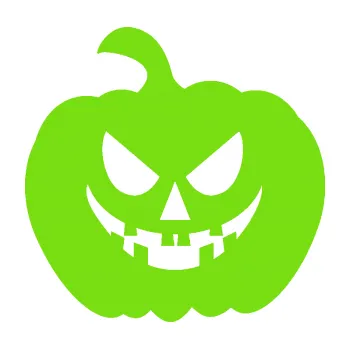 Samolepící dekorace Halloween 015 levá dýně (04 - zelená kawasaki) SAMOLEPKA NA AUTO, NÁLEPKA, FÓLIE, POLEP, TUNING, VLASTNÍ TEXT, TISK, AUTOSAMOLEPKY.cz, POLEPY, OBRÁZEK, LOGO, 3D STICKERS