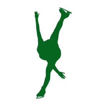 Polep vozidla Krasobruslení 005 levá krasobruslařka (20 - tmavě zelená) SAMOLEPKA NA AUTO, NÁLEPKA, FÓLIE, POLEP, TUNING, VLASTNÍ TEXT, TISK, AUTOSAMOLEPKY.cz, POLEPY, OBRÁZEK, LOGO, 3D STICKERS