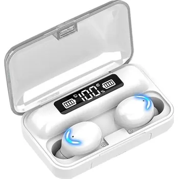 Sluchátka Bezdrátová sluchátka s powerbankou F9 TWS Barva: Bílá