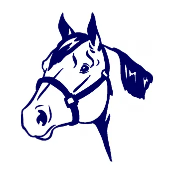 Samolepící dekorace SAMOLEPKA Kůň 040 levá (23 - tmavě modrá) NA AUTO, NÁLEPKA, FÓLIE, POLEP, TUNING, VLASTNÍ TEXT, TISK, AUTOSAMOLEPKY.cz, POLEPY, OBRÁZEK, LOGO, SAMOLEPKY