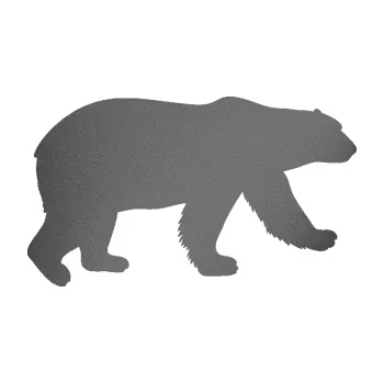 Samolepící dekorace Lední medvěd 002 pravá (41 - grafitová metalíza) SAMOLEPKA NA AUTO, NÁLEPKA, FÓLIE, POLEP, TUNING, VLASTNÍ TEXT, TISK, AUTOSAMOLEPKY.cz, POLEPY, OBRÁZEK, LOGO, 3D STICKERS