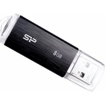 USB flash disk SILICON POWER Ultima U02 Pendrive USB flash drive 8 GB USB 2.0 (SP008GBUF2U02V1K) Black PAMSLPFLD0001