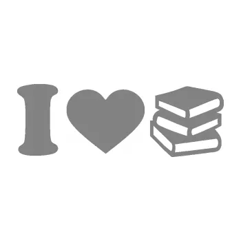 Samolepící dekorace SAMOLEPKA I love books (17 - šedá) NA AUTO, NÁLEPKA, FÓLIE, POLEP, TUNING, VLASTNÍ TEXT, TISK, AUTOSAMOLEPKY.cz, POLEPY, OBRÁZEK, LOGO, SAMOLEPKY