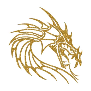 Samolepicí dekorace na vozidlo Dragon 030 pravá (92 - Ultra Metalic zlatá) SAMOLEPKA NA AUTO, NÁLEPKA, FÓLIE, POLEP, TUNING, VLASTNÍ TEXT, TISK, AUTOSAMOLEPKY.cz, POLEPY, OBRÁZEK, LOGO, 3D STICKERS