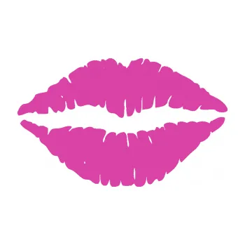 Samolepící dekorace SAMOLEPKA Pusa 001 otisk rtů (16 - růžová) NA AUTO, NÁLEPKA, FÓLIE, POLEP, TUNING, VLASTNÍ TEXT, TISK, AUTOSAMOLEPKY.cz, POLEPY, OBRÁZEK, LOGO, SAMOLEPKY