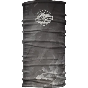 Nákrčník šátek CTM Wrap - Marble Badge Black one size