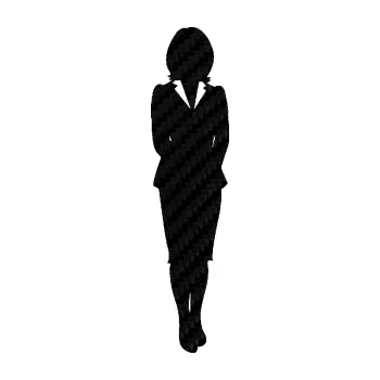 Samolepící dekorace SAMOLEPKA Manažerka pravá silueta (50 - 3D karbon černý) NA AUTO, NÁLEPKA, FÓLIE, POLEP, TUNING, VLASTNÍ TEXT, TISK, AUTOSAMOLEPKY.cz, POLEPY, OBRÁZEK, LOGO, SAMOLEPKY