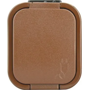Elektrická zásuvka Zásuvka E2 5004082091770 IP54 hnědá