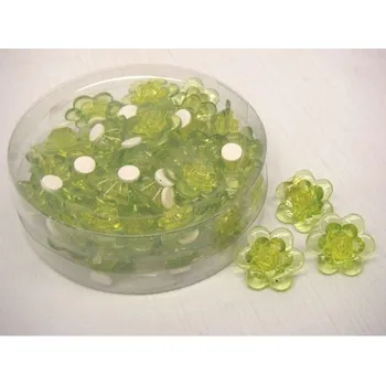 Poštovní schránka Přílep kytka "barva zelená" - 2,5 cm/48 ks