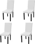 vidaXL Hladké strečové potahy na židle…