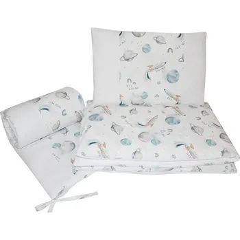 Povlečení Bavlněné povlečení do postýlky Eko Rockets 3-dílné