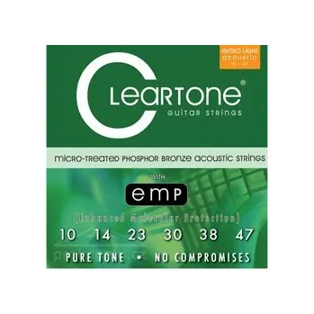 Struna pro kytaru a smyčcový nástroj Cleartone Cleartone 7410 PhBr - kovové struny pro akustickou kytaru (ultra light) 10/47