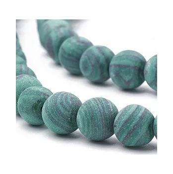 Korálek Malachit matný 8mm (6ks)