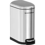 SONGMICS Odpadkový koš 10 l stříbrný