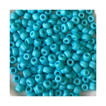 Dětské navlékací korálky Rokajl 6/0 světle modrá